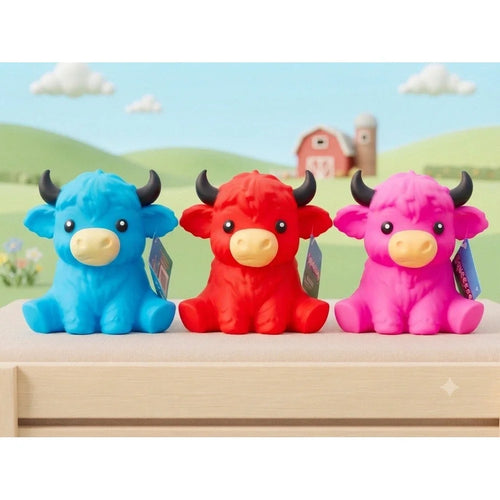 Colorful Highland Cow Squishy